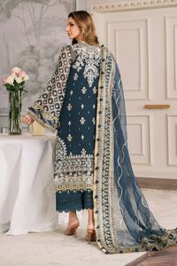 Élégante robe traditionnelle grise brodée pour femme, Salwar Kameez longue, coupe ample en rayonne, décontractée toutes saisons - Product Image 6