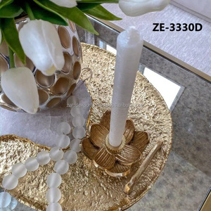 Portavelas rústico hecho a mano para mesa de comedor, cocina, decoración de interiores del hogar, portavelas de hierro para mayoristas. - Product Image 3