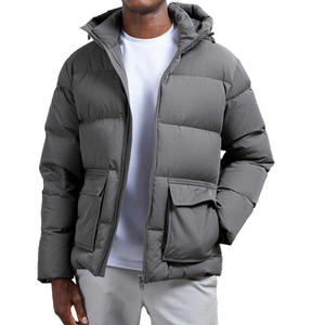 Wholesale Mens Puffer Jacket Custom Logo Oversized Winter Bubble <b>Coat</b> Warm <b>Padded</b> Streetwear Jacket OEM Manufacturer - Product Image 4