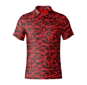 Polo de golf pour hommes en gros, style camouflage, vêtements de sport performants, tissu doux anti-transpiration pour l'entraînement et les tournois de golf - Product Image 6