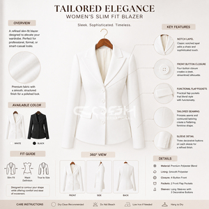 Cosh International Delta Sigma Greek Apparel, Abrigo de Alta Calidad para Mujer, Estilo Blazer, de Manga Larga, para Hermandades Universitarias - Product Image 5