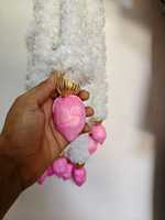 Guirlande florale artisanale de marguerites blanches avec bourgeons de lotus en bois de Sola pour la décoration de scène de mariage et d'entrée, la décoration de temple Pooja et les décorations festives