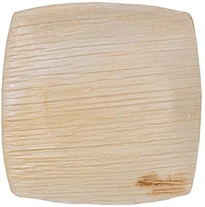 Assiettes en feuilles d'arec haute résistance, 10 pouces, durables, carrées, pour servir des aliments lourds, lot de 25 pièces pour les boulangeries - Product Image 1