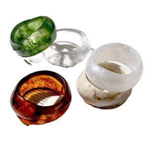 OTHER Jewelry Resin Acrylic <b>Bracelet</b> <b>Bangle</b> Exaggerated Dazzling Multicolor Wide Irregular Square Acrylic <b>Bracelets</b> - Product Image 6