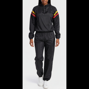 High Quality <b>Sauna</b> Suit OEM PVC Coated Polyester Fabric Sweat Suit Workout Weight Loss Wear Supplier Manufacturer - Product Image 6