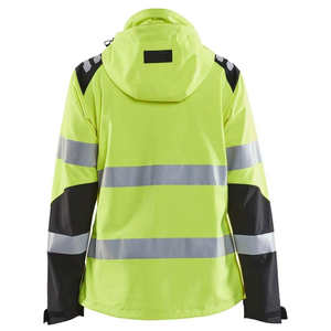 Veste de travail d'automne de sécurité avec logo et couleur personnalisés, en tissu toile, col montant, protection imperméable - Product Image 4