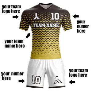 Conjunto de Camiseta y Pantalones Cortos de Fútbol Personalizados al por Mayor 2026, Logotipo del Equipo, Nombre, Número, Impresión Digital, Poliéster/Algodón, Transpirable, Secado Rápido - Product Image 2