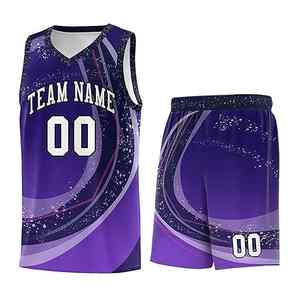 Uniforme Deportivo de Alta Calidad, Jersey y Pantalones Cortos de Baloncesto, Uniforme de Equipo Cómodo y Transpirable, Conjuntos de Uniformes de Baloncesto - Product Image 1