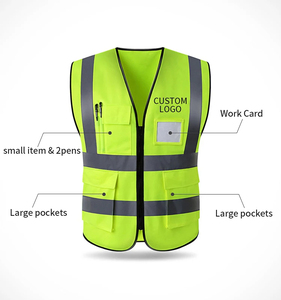 Hi Vis <b>Vest</b> High Visibility Outdoor Waterproof Windproof Breathable Canvas <b>Reflective</b> Workwear - Product Image 2