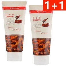 Farmstay Red Ginseng 2 pièces 180ml Mousse nettoyante pure en promotion Nettoyant visage - Product Image 1