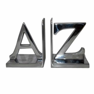 Sujetalibros de metal con estructura de hierro de primera calidad, estructura duradera con soporte fuerte, ideal para libros pesados y exhibición organizada, contorno moderno - Product Image 6