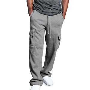 <b>Men's</b> Casual Cargo Pants Washed Jogging Sports Sweatpants Eco-Friendly Breathable Polyester/Nylon Quick Dry Lightweight Pro Club - Product Image 4