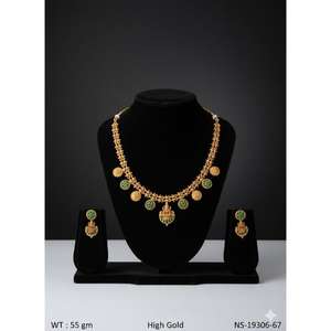 ชุดสร้อยคอทองคำดีไซน์เนอร์สุดหรู สไตล์ราชวัฒน์แบบดั้งเดิม เครื่องประดับเจ้าสาวสุดสง่างาม สร้อยคอสไตล์ชาติพันธุ์สำหรับผู้หญิง คอลเลคชั่นงานแต่งงาน - Product Image 5