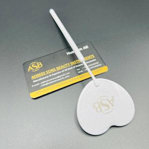 Espejo de Pestañas con Forma de Corazón Blanco, Espejo de Inspección de Pestañas con Agarre Texturizado, Espejo de Pestañas Bonito con Forma de Corazón - Product Image 6