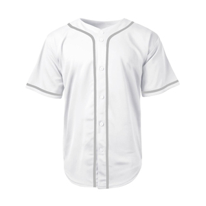Camiseta de Béisbol Unisex de Alta Calidad al por Mayor - Logotipo del Equipo Personalizado en la Parte Delantera, Talla Grande, Sólida, Transpirable, Antibacteriana, Ropa Deportiva - Product Image 1
