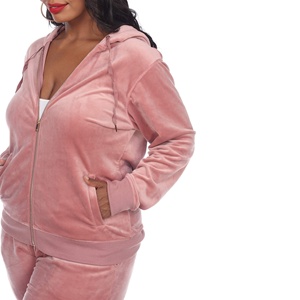 Conjunto Deportivo con Capucha Rosa para Mujer, Pantalones Largos de Color Sólido, Casuales, con Bolsillos Laterales, Transpirables, para Otoño - Product Image 5