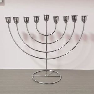Luxury Handcrafted Metal Menorah Stand With Detailed Design For Premium Festive Decoration And Gift Purpose - Product Image 5