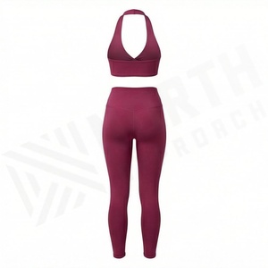 Ensemble de yoga pour femmes, vêtements de fitness, soutien-gorge de sport, leggings, vêtements de sport sans couture, vêtements de sport athlétiques, vêtements d'entraînement, pantalons - Product Image 2