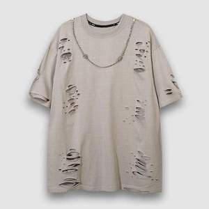 เสื้อยืดโอเวอร์ไซส์ผู้ชาย S-5XL ลายฟอกสีสไตล์วินเทจ ผ้าฝ้าย 100% เนื้อนุ่ม ใส่ได้ทั้งชายและหญิง รับสกรีนลายตามสั่ง - Product Image 1