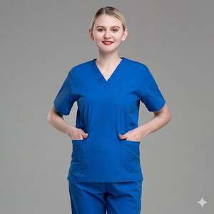 Uniforme médical personnalisé et respirant en tissu de coton doux pour les médecins, utilisable en toutes saisons - Product Image 5