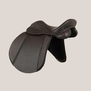 Selle tout usage en cuir véritable avec logo personnalisé, adaptée aux écoles d'équitation, aux clubs équestres, aux cavaliers professionnels et aux centres d'entraînement - Product Image 3