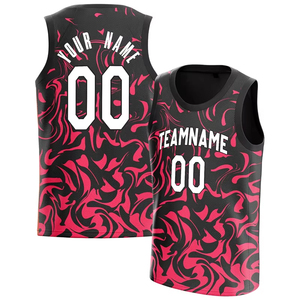 Maillots de basket-ball personnalisés OEM ODM de haute qualité avec design drapeau, 100 % polyester, séchage rapide, protection UV - Vêtements de sport en gros - Product Image 5