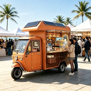 Carrito <span class=keywords><strong>de</strong></span> Comida Móvil <span class=keywords><strong>de</strong></span> Madera para Exteriores con Revestimiento <span class=keywords><strong>de</strong></span> Cedro y Techo <span class=keywords><strong>de</strong></span> <span class=keywords><strong>Tejas</strong></span> <span class=keywords><strong>de</strong></span> Cedro para un Aspecto Rústico - Product Image 2