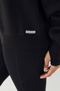 Fabricante Mayorista de Sudaderas Personalizadas de Cuello Redondo con Forro Polar de Mezcla de Algodón de 400 Gsm para Mujer - Product Image 3