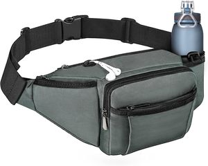 Sac banane à fermeture éclair, grand sac de taille pour hommes et femmes, en tissu, pour activités de plein air - Product Image 2