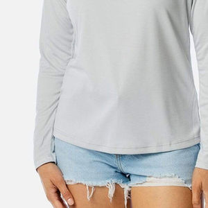 Chemise à manches longues unie extensible et ajustée pour femme / Nouvelles chemises à manches longues respirantes de haute qualité pour femme - Product Image 5