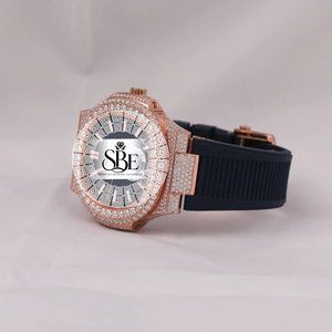 High Quality Diamond Stainless Steel Analog <b>Automatic</b> Men's Luxury Watch Hot Selling Hip-hop Premium - Product Image 3