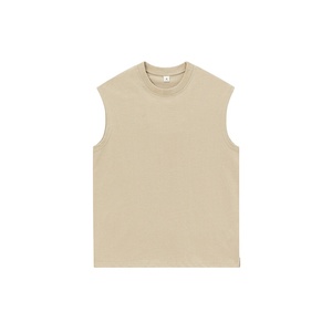 เสื้อยืดแขนสั้นคอกลมสำหรับผู้ชายเสื้อยืดผ้าแคนวาสสำ100% ลำลองสำหรับใส่ไปยิมฟิตปกติระบายอากาศได้ดี - Product Image 2