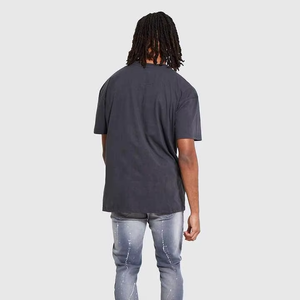 Camiseta Ligera para Hombre, de Algodón, Casual, de Manga Corta, Holgada, Estilo Urbano, Moda de Verano, Venta al Por Mayor Directa de Fábrica, OEM - Product Image 5