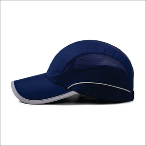Casquette de sport unisexe bleue à 6 panneaux en maille respirante, ajustée, pour une utilisation en plein air au printemps et en été - Product Image 3