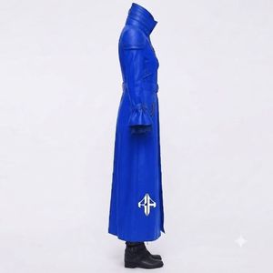Manteau gothique en cuir véritable pour femmes de qualité supérieure, anti-rides, manches longues, col montant par RIVIAN ATLANTIC - Product Image 4