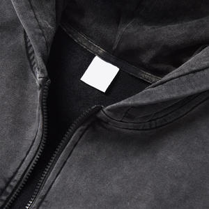 Sudadera con capucha estilo acid wash, personalizable, de algodón premium, con lavado vintage, para branding. - Product Image 2