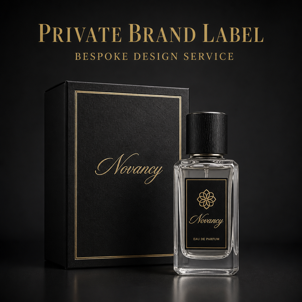 37ml Clear Square Glass Perfume Bottle with Black Wood Grain Cap Fine ...