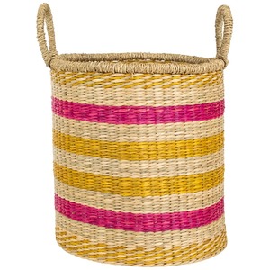 Set of 3 Seagrass <b>Baskets</b> in Mixed Colors Handmade <b>Storage</b> <b>Basket</b> Wholesale eco-friendly Made in Vietnam - Product Image 4