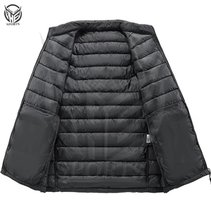 Chaqueta de Invierno con Capucha 100% Poliéster, con Cierre de Cremallera, Tejido Brillante, Secado Rápido, Resistente al Viento, Servicio OEM para Hombre - Product Image 5