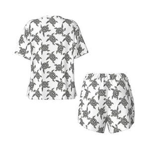 ชุดเซ็ตเสื้อยืดและกางเกงขาสั้นสองชิ้น ผ้าฝ้าย 100% สำหรับผู้ผลิต  แบบสวมใส่สบายๆ ทันสมัย เหมาะสำหรับออกกำลังกาย  แบบซับลิเมชั่น - Product Image 5