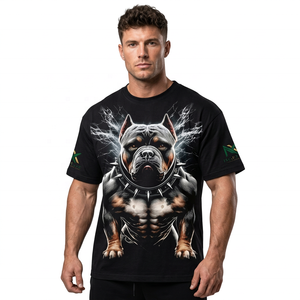 New Style Custom Men Regular Fit Heavyweight Cotton Jersey <b>T</b>-<b>Shirt</b> Vintage Streetwear Edgy <b>Skulls</b> Graphic Digital Breathable - Product Image 1