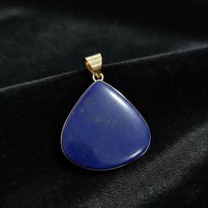 Pendentif en Lapis Lazuli de Qualité Supérieure au Meilleur Prix pour la Vente en Gros, Bijoux Faits Main en Argent Allemand pour Femmes et Filles, 20% de Réduction, Cadeau - Product Image 1