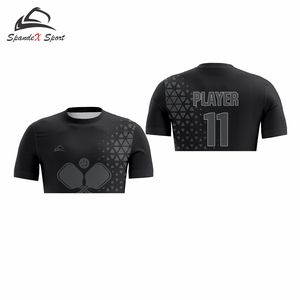 Custom <b>100</b>% <b>Polyester</b> Worsted Anti-Pilling High Quality Pickelball T <b>Shirt</b> Custom Logo Design Neck Digital Printing Short Sleeve - Product Image 6