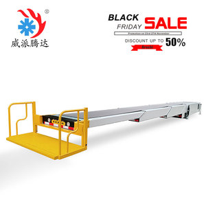 สายพานลำเลียงแบบยืดหดได้สำหรับขนถ่ายสินค้าพร้อมแท่นยืนสำหรับขนถ่ายตู้คอนเทนเนอร์เพื่อการขนส่ง - Product Image 6