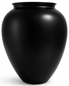 Elegante Florero de Hierro con Acabado Negro, Hecho a Mano, Decorativo, para Centro de Mesa de Sala de Estar y Decoración de Interiores del Hogar - Product Image 1