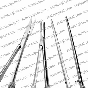 Juego de microcirugía Castroviejo de 3 piezas: Portaagujas recto, pinzas y tijeras para oftalmología y cirugía plástica - Product Image 2