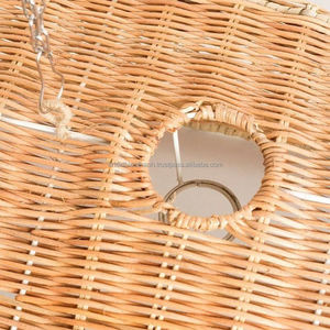 Popular Items Best Seller <b>Rattan</b> <b>Pendant</b> Lamp Round Wooden Lampshade for Kitchen Woven Bamboo <b>Pendant</b> Light <b>Rattan</b> Hanging Lamp - Product Image 5