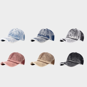 Fashion Soft Distressed Dad Hats Custom <b>Women</b> Men Washed Distressed Baseball <b>Caps</b> - Product Image 2