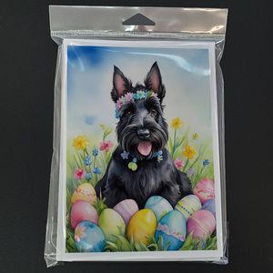 Scottish Terrier <b>Easter</b> Egg Hunt Whimsical A7 Greeting <b>Cards</b> <b>Pack</b> of 8 Blank Note <b>Cards</b> with Envelopes 5x7 Size - Product Image 3