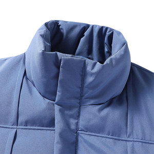 New Style Men's Waterproof Puffer <b>Long</b> <b>Winter</b> <b>Jacket</b> Custom Design with Stand Collar and Front Logo High Street Low MOQ - Product Image 4
